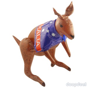 Inflatable Kangaroo With Australian Flag