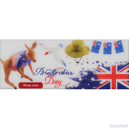 Inflatable Kangaroo With Australian Flag