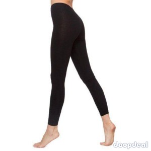Ladies Black Cotton Leggings
