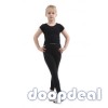 Children Black Cotton Leggings Full Length.